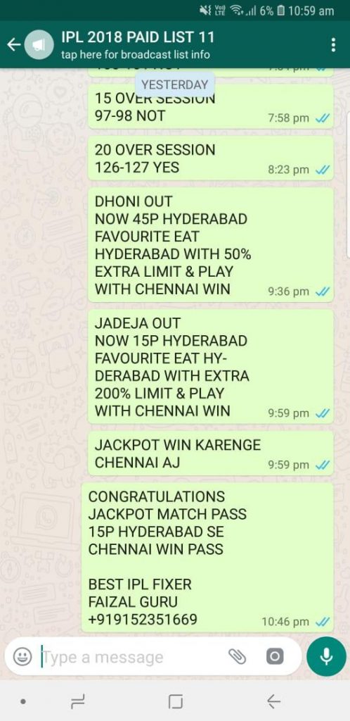 Hyderabad vs Chennai Prediction - IPL Betting Tip - Faizal Guru Report