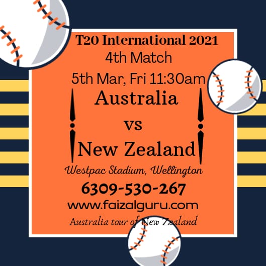New Zealand vs Australia Prediction 4th T20I, Dream 11 Team Faizal Guru