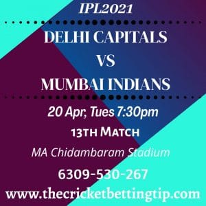 Delhi vs Mumbai Prediction 13th Match, Dream 11 Team