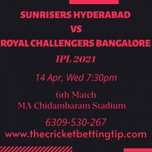 Hyderabad vs Bangalore Prediction 6th Match