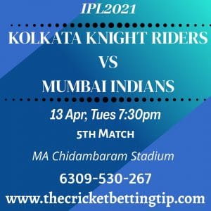 Kolkata vs Mumbai Prediction 5th Match, Dream 11 Team