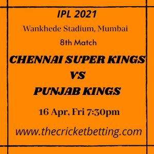 Punjab vs Chennai Prediction 8th Match, Dream 11 Team