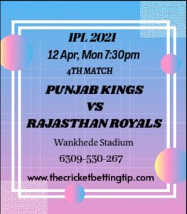 Rajasthan vs Punjab Prediction 4th Match, Dream 11 Team