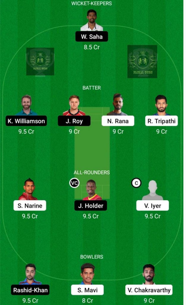 KKR vs SRH, 49th Match - Prediction and Sessions - Dream 11