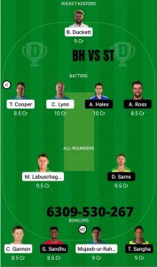 BRH vs SYT, 14th Match- Prediction and Sessions- Dream 11