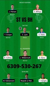 SYT vs BRH, 2nd Match- Prediction and Sessions- Dream 11 