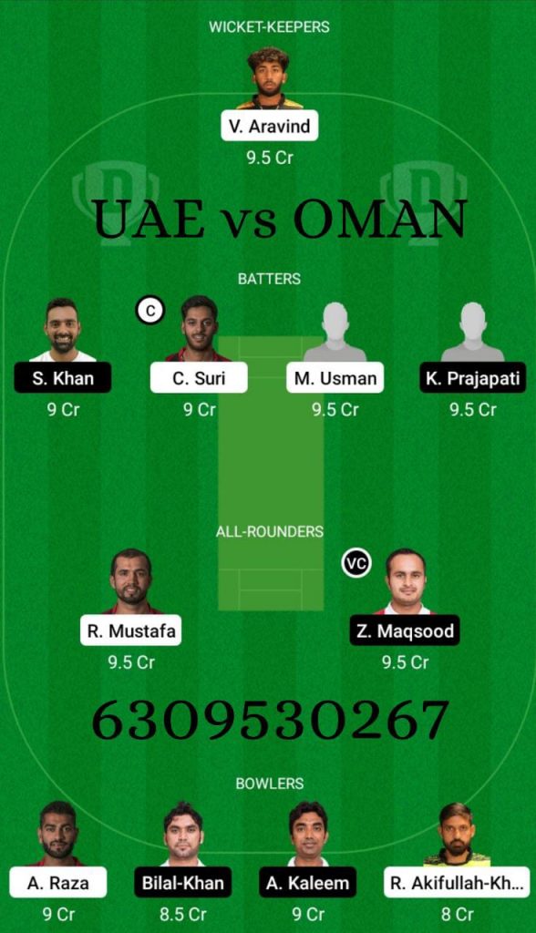 UAE-vs-OMAN-Dream-11-Prediction