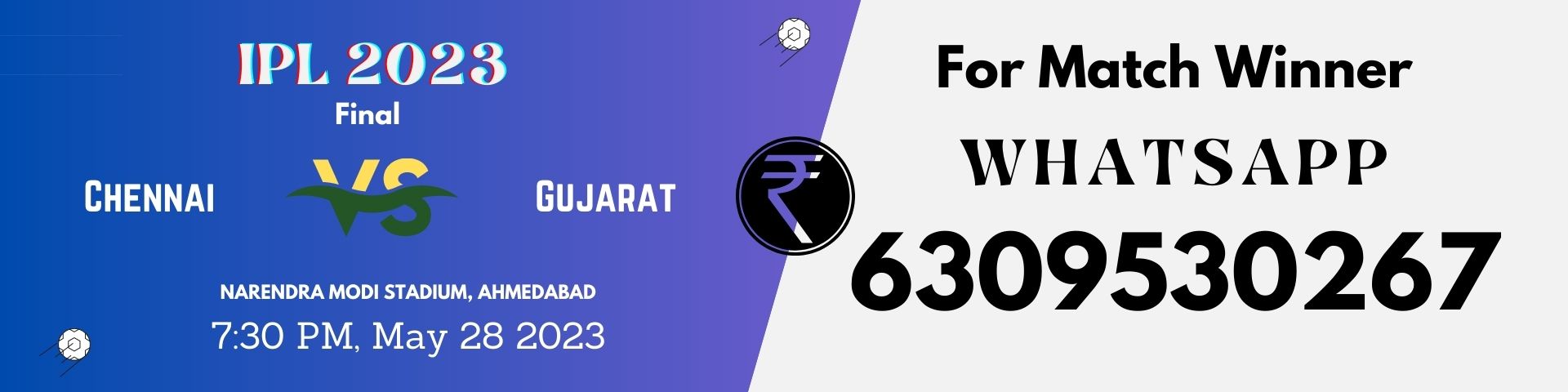 Chennai vs Gujarat Final on May 28, 2023